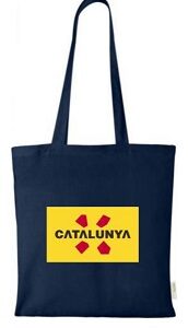 Bossa Catalunya blau marí