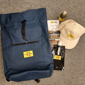 Pack motxilla, gorra i ampolla plegable Reserva